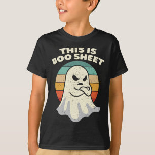 This Is Boo Sheet Ghost Retro Halloween Costume Me T-Shirt