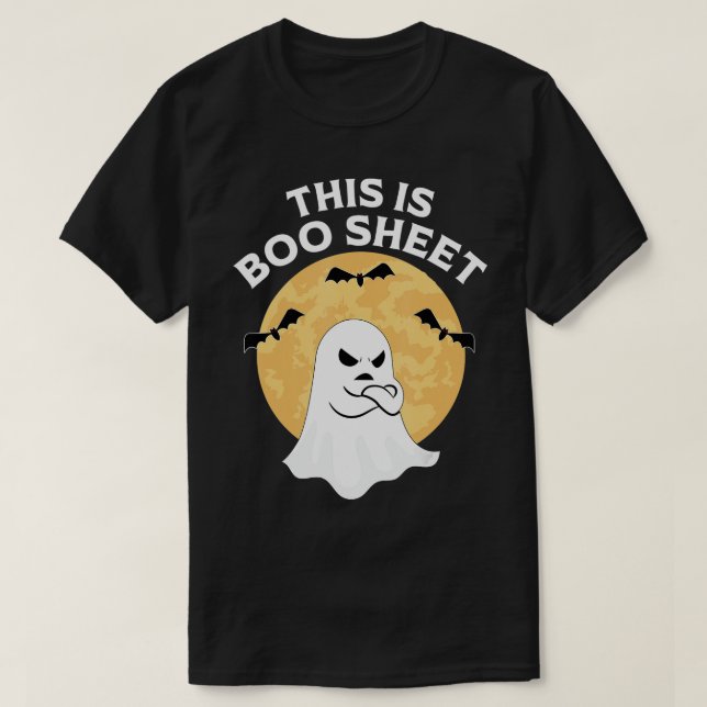 This Is Boo Sheet Ghost Retro Halloween Costume Me T-Shirt (Design Front)