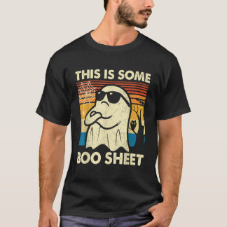 This Is Boo Sheet Ghost Retro Halloween Costume Me T-Shirt
