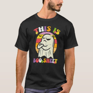 This Is Boo Sheet Ghost Retro Halloween Costume T-Shirt