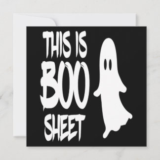 This Is Boo Sheet Ghost Spooky Halloween Gift Invitation