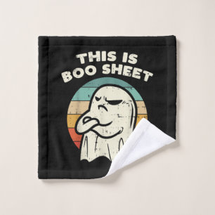 This Is Boo Sheet Ghost  Wash Cloth