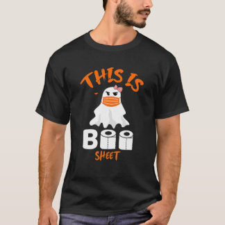 This Is Boo Sheet Girl Ghost In Mask Cute Hallowee T-Shirt