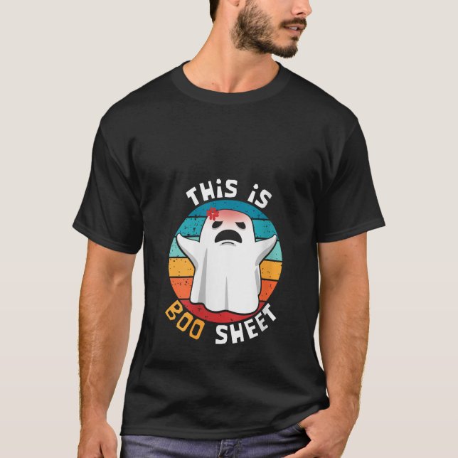 This Is Boo Sheet Halloween Costume for Ghost Hunt T-Shirt (Front)