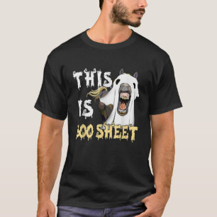 This Is Boo Sheet Halloween Ghost Funny Horses Lov T-Shirt