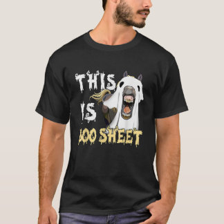 This Is Boo Sheet Halloween Ghost Funny Horses Lov T-Shirt
