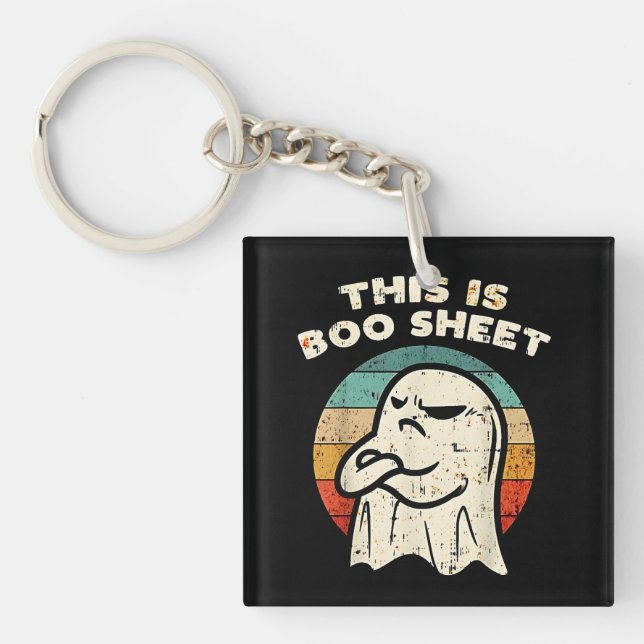 This is boo sheet keychain (Front)