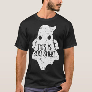 This Is Boo Sheet Lazy Halloween Costume Funny Gho T-Shirt