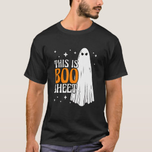 This Is Boo Sheet Orange Ghost Fancy Dress Carniva T-Shirt