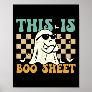 This Is Boosheet Ghost Retro Halloween Costume Men Poster