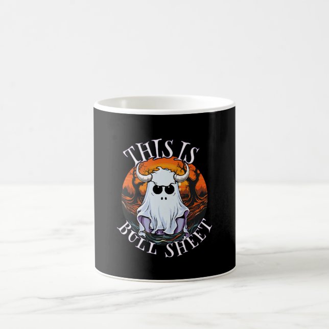 This is bull sheet - funny boo sheet coffee mug (Center)