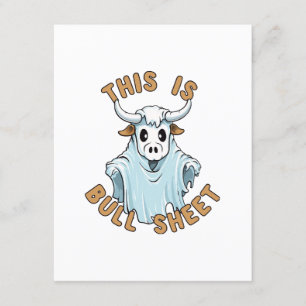 This is bull sheet - funny boo sheet enclosure card