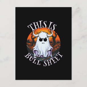 This is bull sheet - funny boo sheet enclosure card