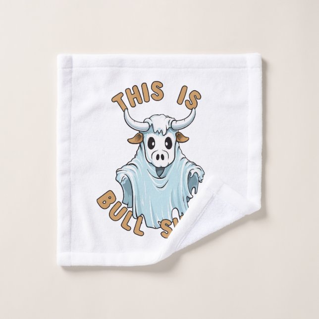 This is bull sheet - funny boo sheet wash cloth (Wash Cloth)
