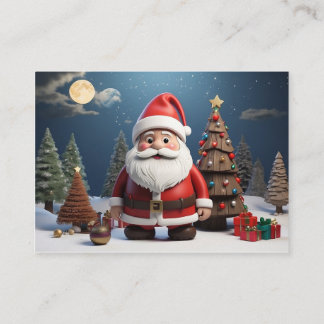 this is christmas santa design and christmas art business card