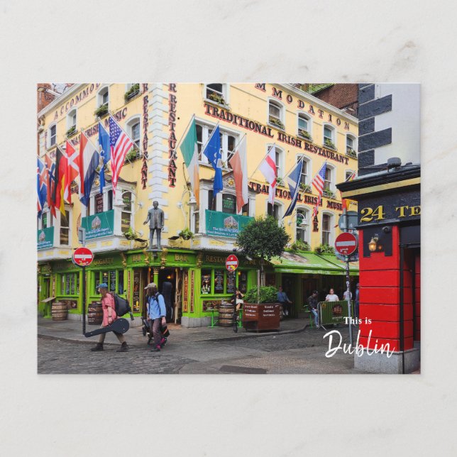 This is Dublin-Ireland Postcard (Front)