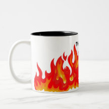 "This is fine" (black + fire and flames)