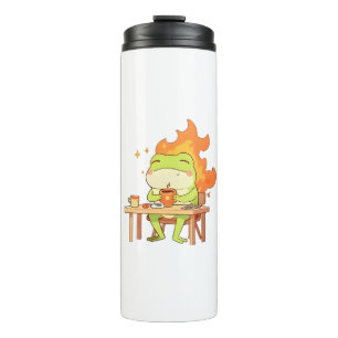 This Is Fine Frog Funny Kawaii Design Thermal Tumbler