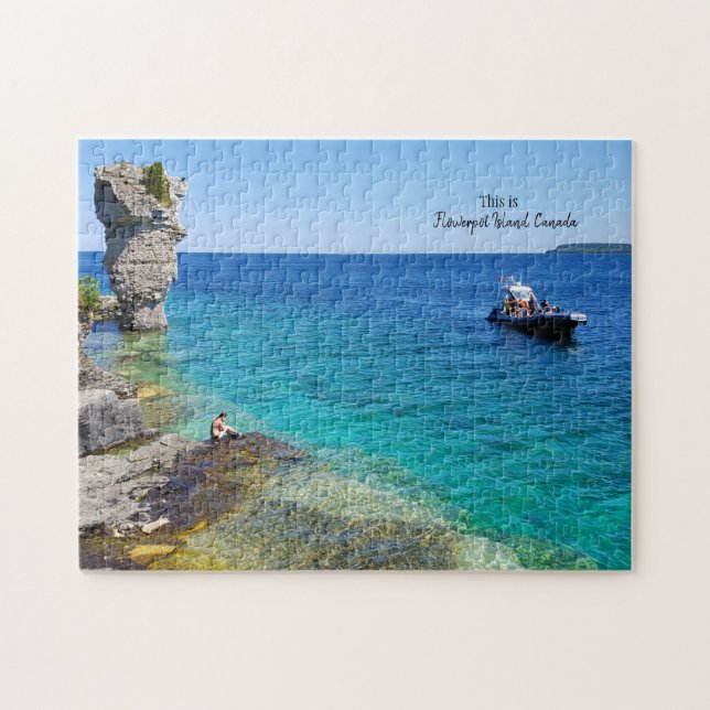 This is Flowerpot Island, Canada  Jigsaw Puzzle (Horizontal)