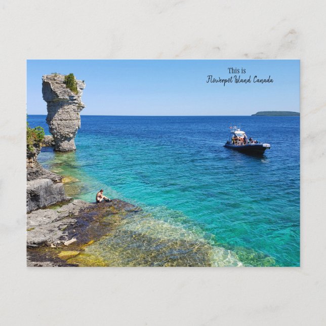 This is Flowerpot Island, Canada Postcard (Front)