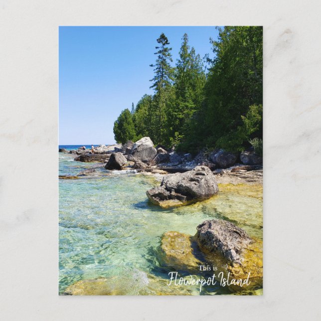 This is Flowerpot Island- Ontario, Canada Postcard (Front)
