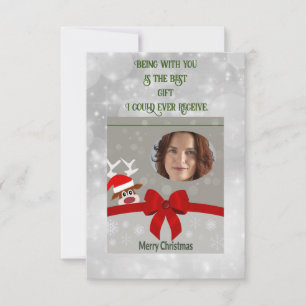 This is for celebrating Christmas with Girlfriend Card