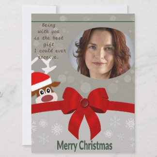 This is for celebrating Christmas with Girlfriend Card
