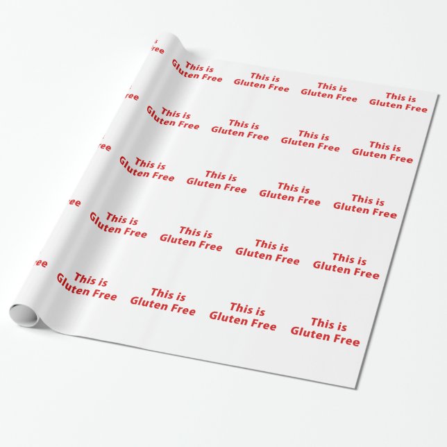 This is Gluten Free Wrapping Paper (Unrolled)