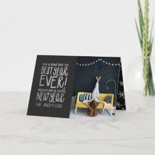 THIS IS GOING TO BE THE BEST YEAR EVER! SILVER HOLIDAY CARD