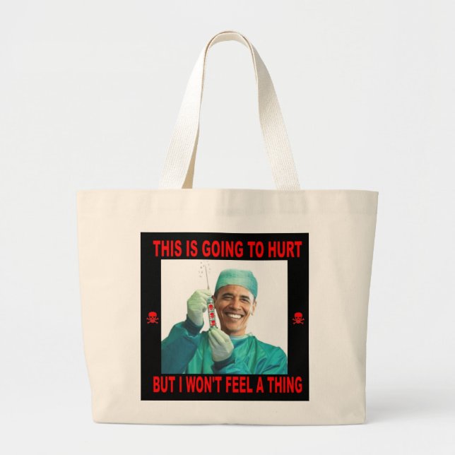 THIS IS GOING TO HURT, YOU NOT ME. LARGE TOTE BAG (Front)