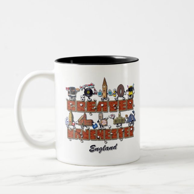 This is Greater Manchester Two-Tone Coffee Mug (Left)