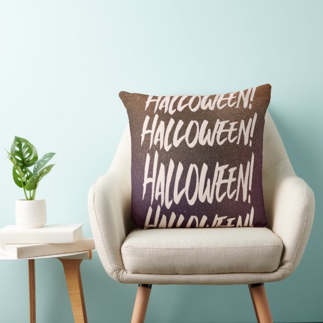 This is Halloween Halloween Decor  Throw Pillow (Chair)