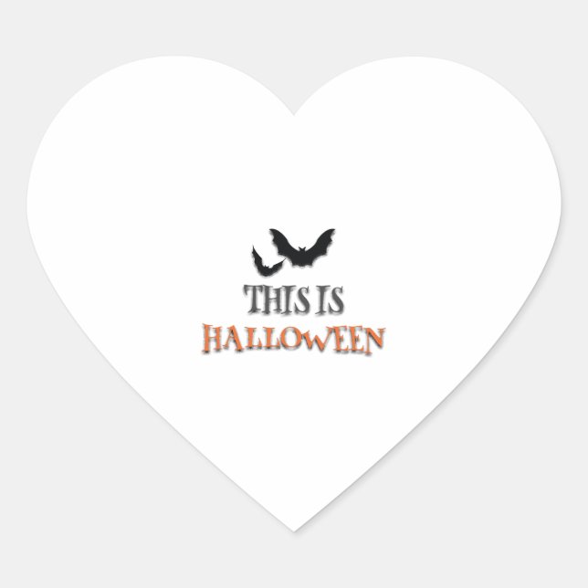 This Is Halloween   Heart Sticker (Front)