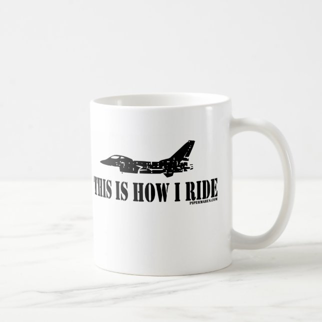 This Is How I Ride Fighter Jet Mug (Right)