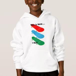 This is how I roll design - Kids' Pullover Hoodie
