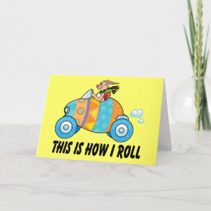 This Is How I Roll Easter Bunny Holiday Card
