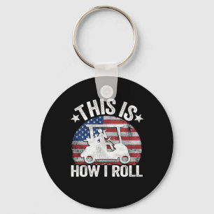 This Is How I Roll Funny Golfing Keychain