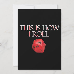 This Is How I Roll Funny RPG Dice