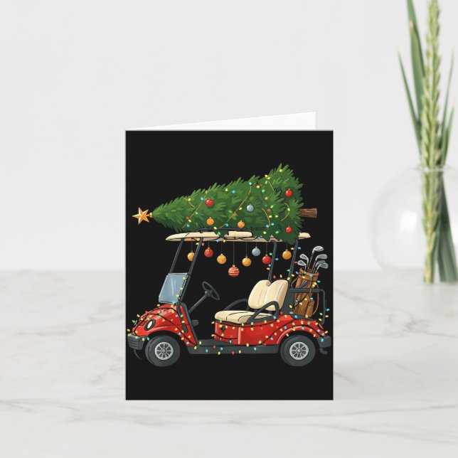 This Is How I Roll Golf Cart Christmas Funny Srt G Card (Front)