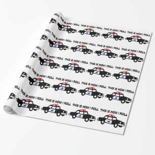 This Is How I Roll In A Cop Car Wrapping Paper