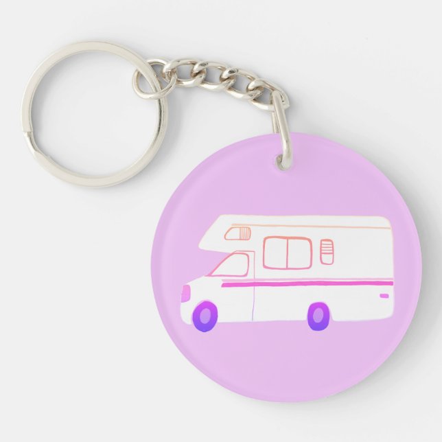 THIS IS HOW I ROLL RV Motorhome Camping CUSTOM Keychain (Front)