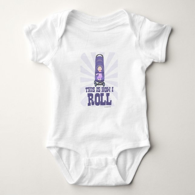 This is how i Roll Twins Style Baby Bodysuit (Front)