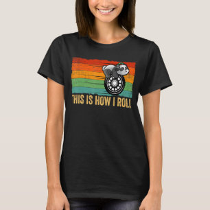 This Is How I Roll Zoo Animal   Panda Bear 4 T-Shirt
