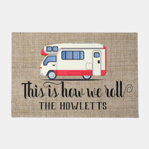 This is How We Roll RV Camper Recreational Vehicle Doormat