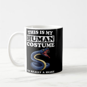 This Is Human Costume A Snake Funny Halloween Coffee Mug