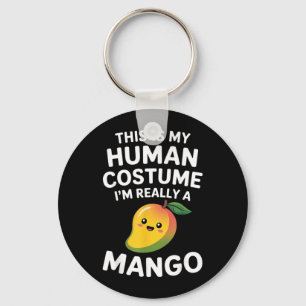 This is Human Costume Funny Kawaii Cute Mango Keychain