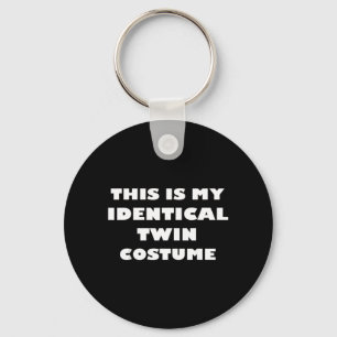 This is Identical Twin Costume Funny Halloween Keychain