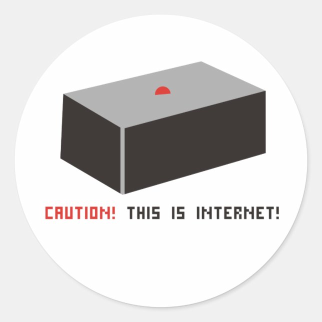 This is Internet! Classic Round Sticker (Front)