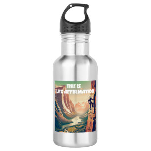 This Is Life Affirmation Rock Climbing 532 Ml Water Bottle