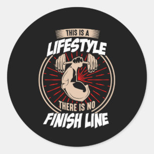 This is lifestyle,there is no finish line classic round sticker